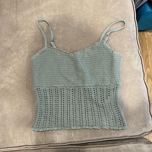 Abercrombie & Fitch Light Green Knit Cami - XS